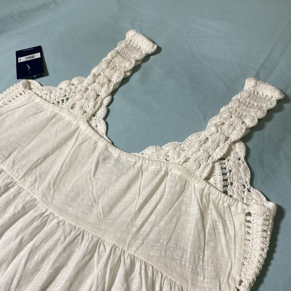 NWT Lucky Brand Crochet Baby Doll Tank Top - Picture 6 of 16